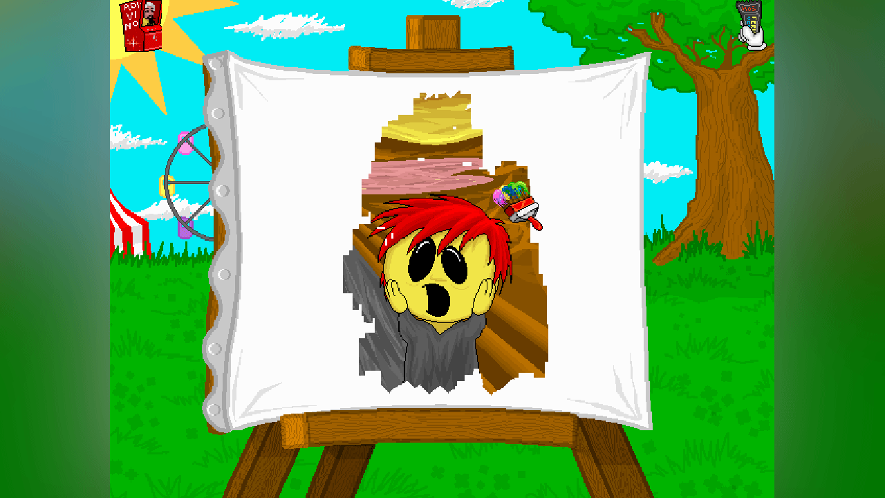 Juego para pintar en lienzo para niños con pintura personalizada de El Grito del artista Edvard Munch