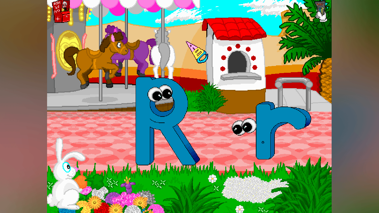 Juego para niños de preescolar con desfile de letras del abecedario para enseñar a niños pequeños sus nombres 