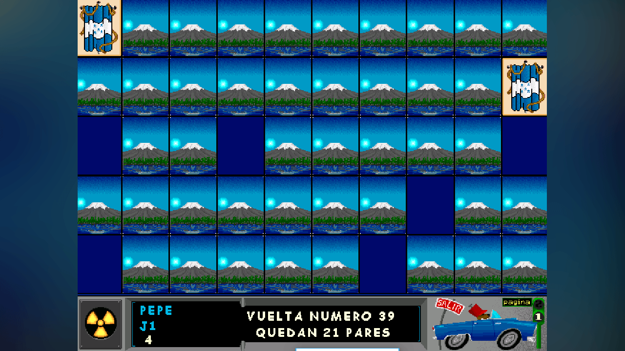 Memorama infantil para aprender banderas de países como Uruguay