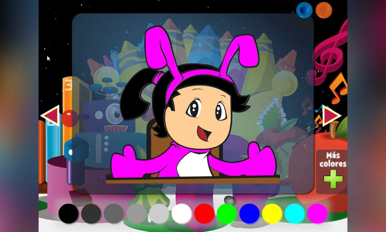 Página del libro Peques 3, libro digital de Green Hat para niños de preescolar donde se enseña sobre las habilidades del siglo XXI.