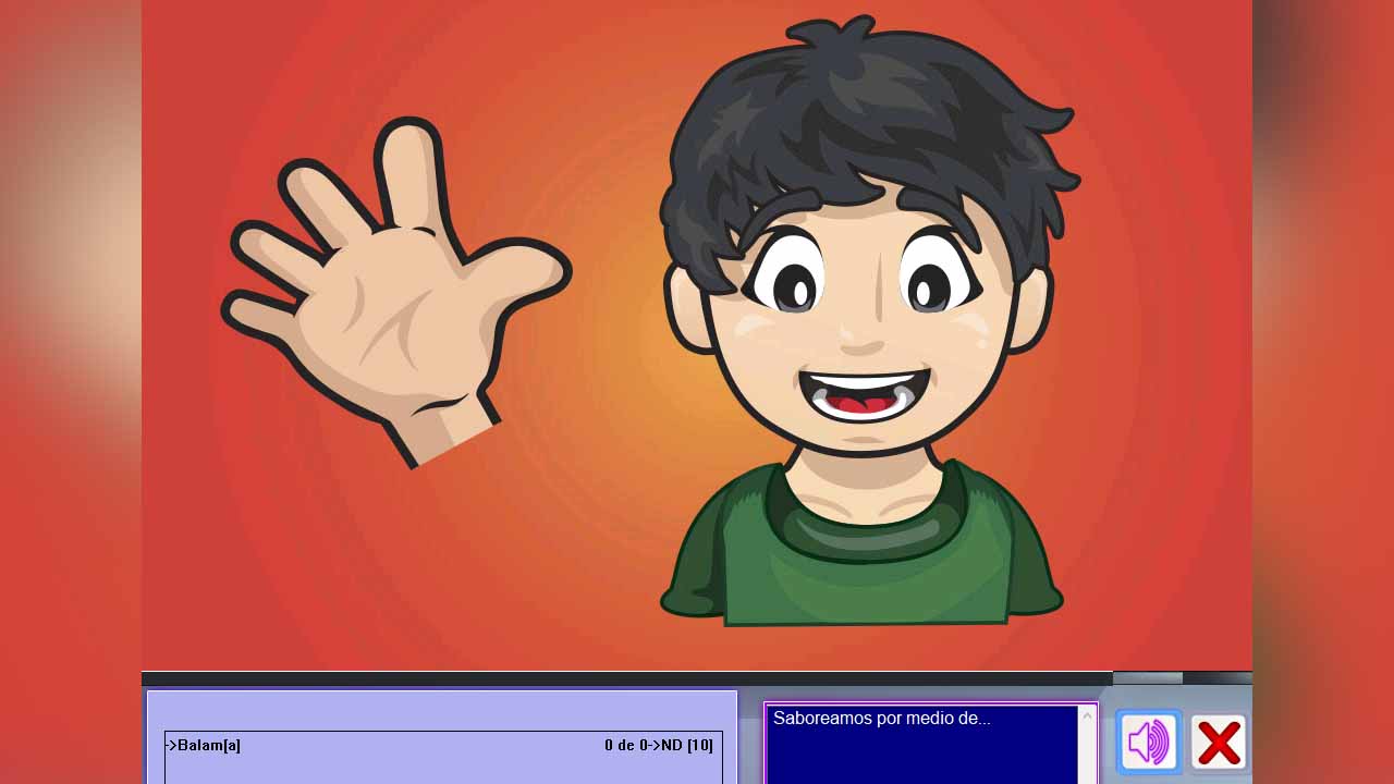 AV de Vermic para aprender partes del cuerpo juego de computadora