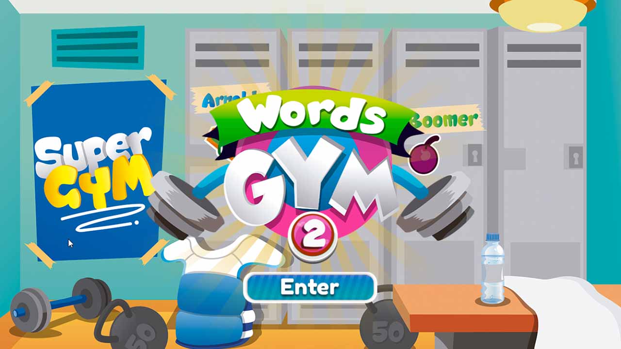 Portada del gimnasio de Green Hat para aprender palabras en inglés