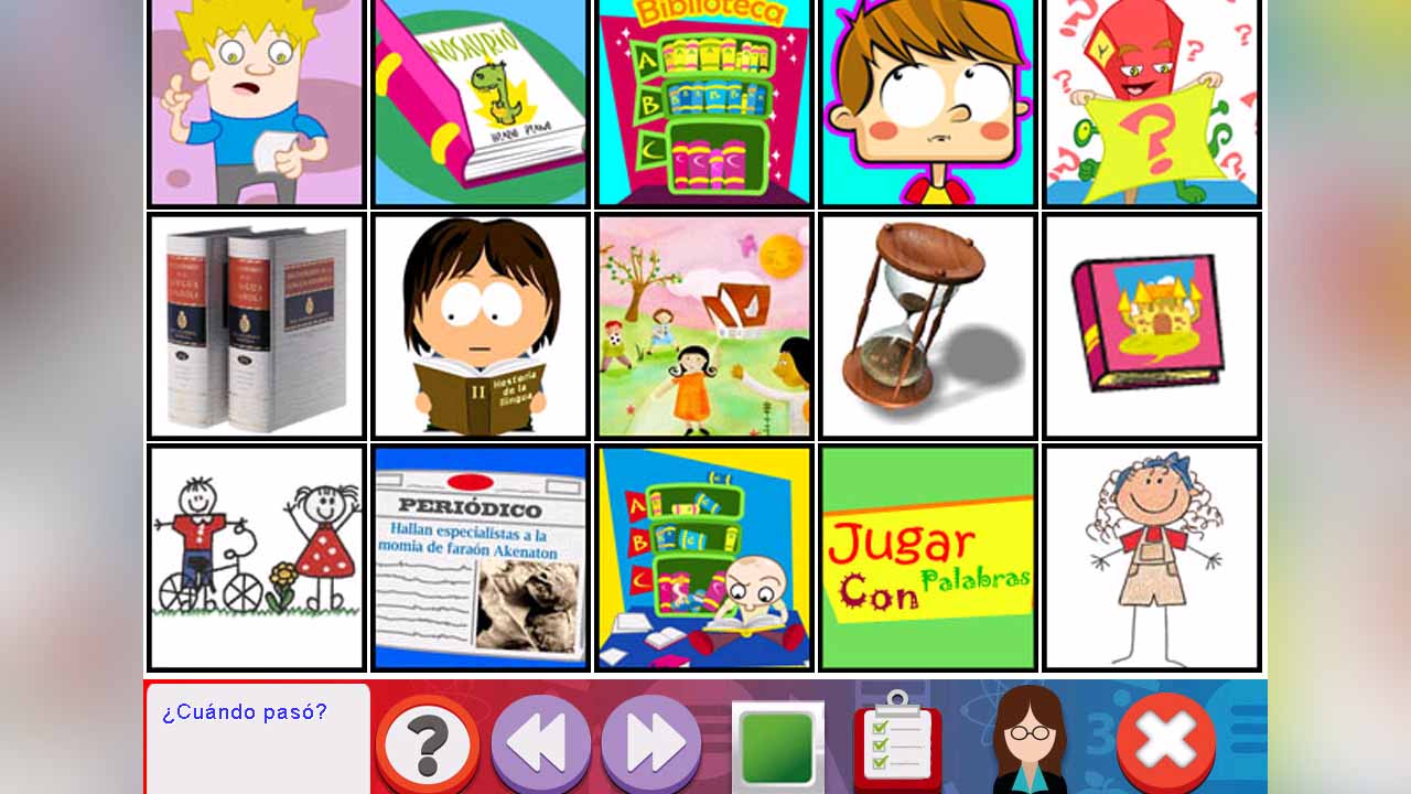 Portal para escoger temas de historia para niños de segundo de primaria