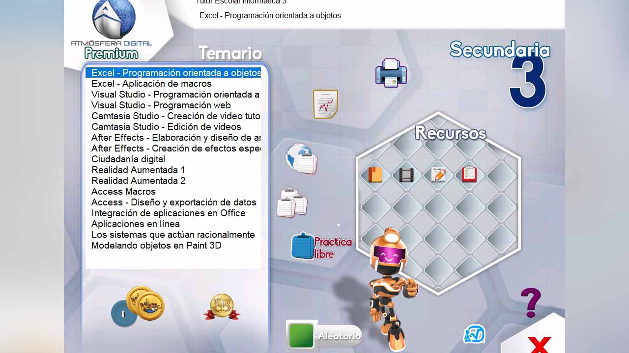 Selección de temas para aprender para jóvenes de tercero de secundaria