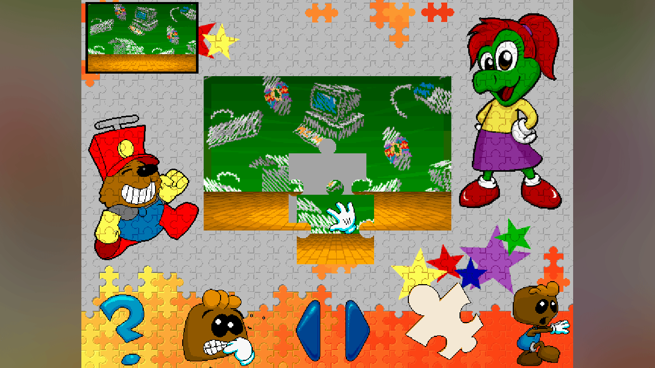 Software educativo para ejercitar la mente de niños pequeños con actividades para armar rompecabezas divertidos